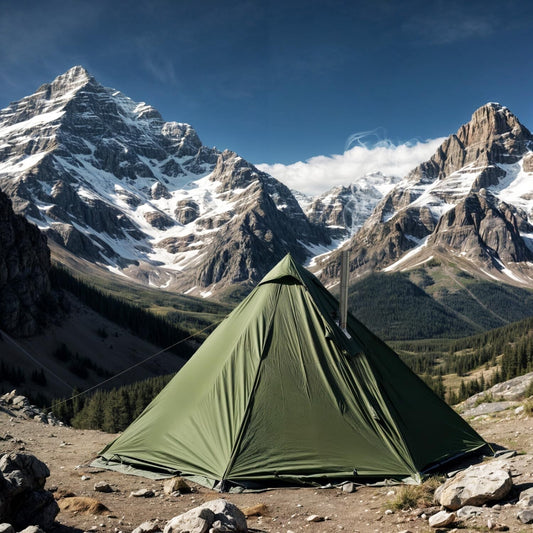 4-Season Fire-Resistant Camping Tent with Lightweight Design & Dual Doors