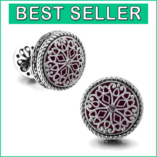 Deluxe Men's Cuff Links in 18K Gold Finish - Chic Accessory for Formal Events