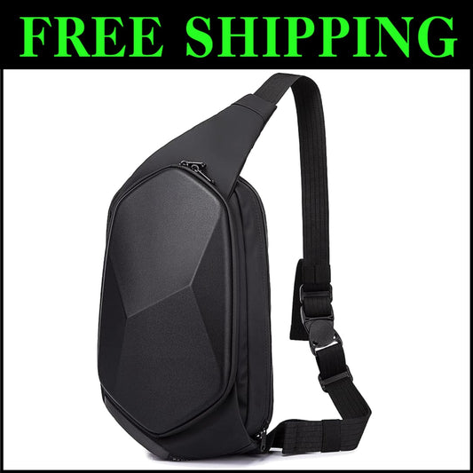 Modern Waterproof Sling Backpack - Reflective Safety & Anti-Theft for Adventures