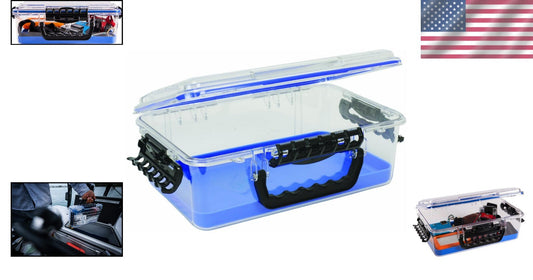 Compact Waterproof Dry Box with Secure Latches - Ideal for Fishing & Camping