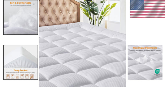 Breathable Quilted King Size Mattress Protector - Perfect for Sleep Quality