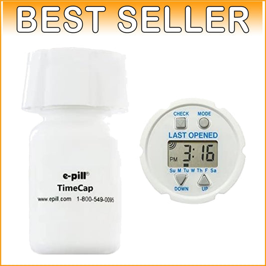 Reliable Medication Reminder Cap with Built-In Timer Display - Unisex Design