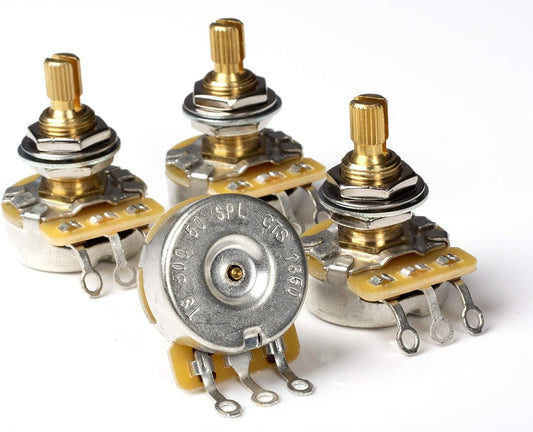 Versatile 4-Pack of 500k CTS Pots - Ideal for Electric Guitars and Upgrades