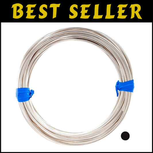 10 Gauge Polished Round Sterling Silver Wire - 5FT Dead Soft for Jewelry Making