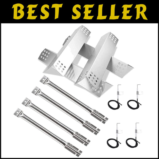 Master Forge Grill Replacement Parts - Stainless Steel Burners & Heat Plates
