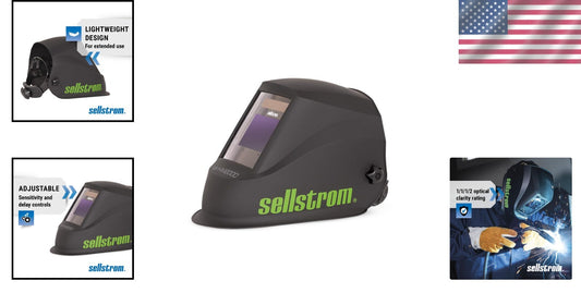 Auto-Darkening Welding Helmet with Blue Lens - Weld and Grind Modes Included