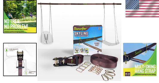 Easy Install Swing Line – Adjustable Tree Kit for Ultimate Swing Experience