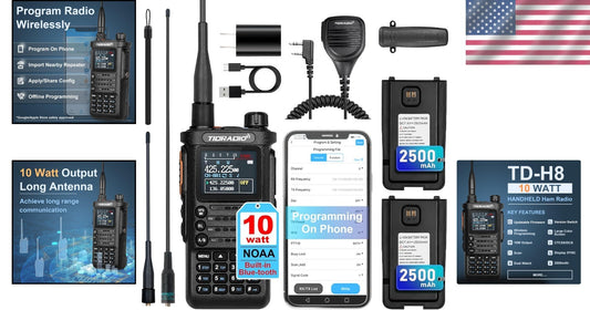 Advanced 10W Two Way Radio with Wireless Programming & Long Range Capability