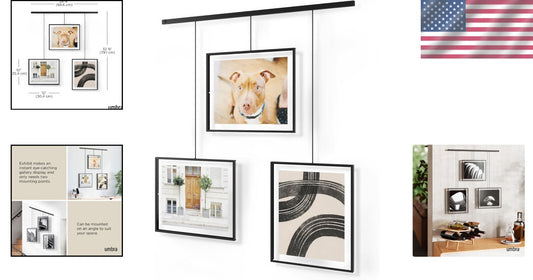 Versatile Wall Frame Set for Multi-Photo Display - Ideal for Living Spaces