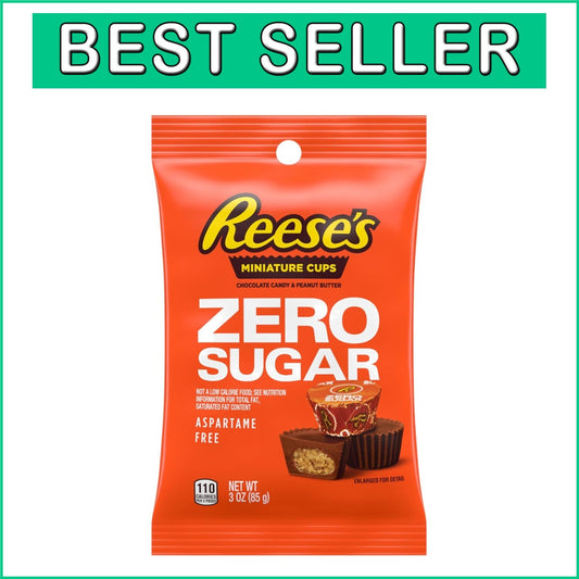 Deliciously Guilt-Free Zero Sugar Chocolate Peanut Butter Cups - 12 Count Bags
