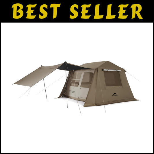 All-Season Instant Tent for 4 - Waterproof & UV Protection for Family Adventures
