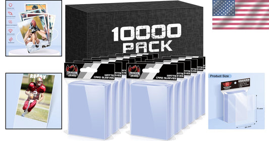 100 Pack Clear Plastic Trading Card Sleeves - Perfect Protectors for Collectors