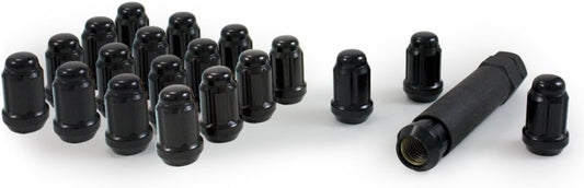 Premium Black Chrome Acorn Lug Nut Kit - 20 Pieces 12mm x 1.50 Specifications