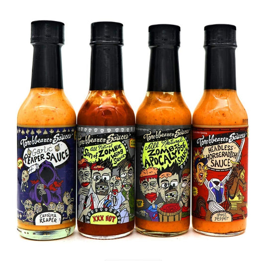 Torchbearer Hot Sauce Variety: Garlic Reaper, Zombie Apocalypse & More