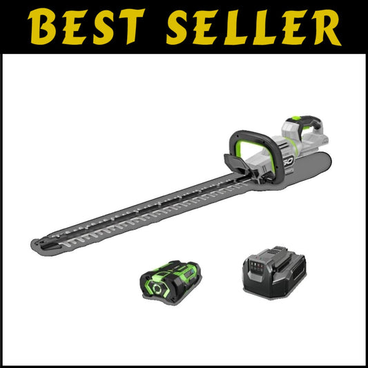 Cordless Electric Hedge Trimmer 26-inch with 56V Battery for Effortless Trimming