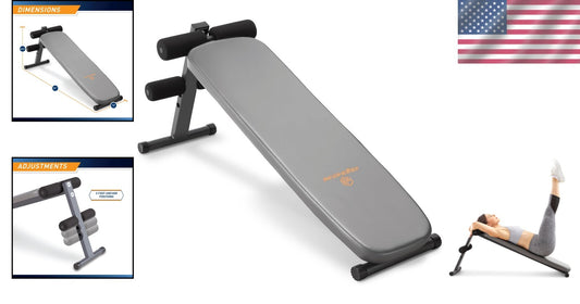 Adjustable Slant Board Exercise Bench for Upper Body Workouts - 300 lb Limit