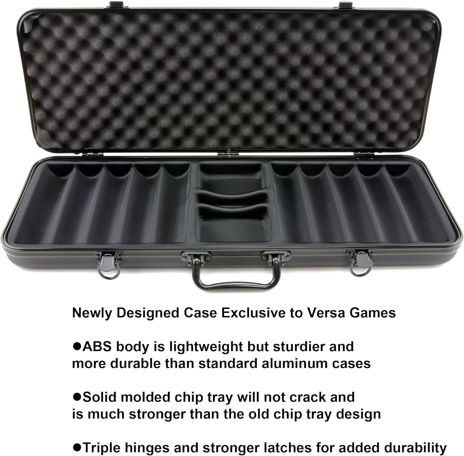 500-Piece Premium Poker Chip Set with Unique Designs & Durable Case