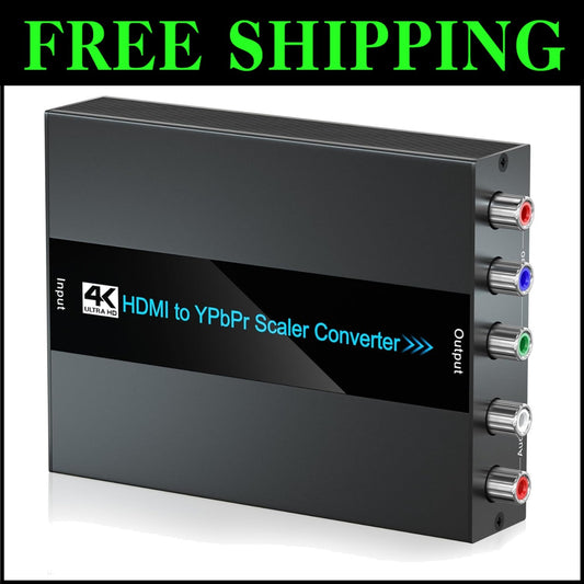 Ultra HD 4K HDMI to YPbPr Converter for CRT TV, Scales Multiple Resolutions