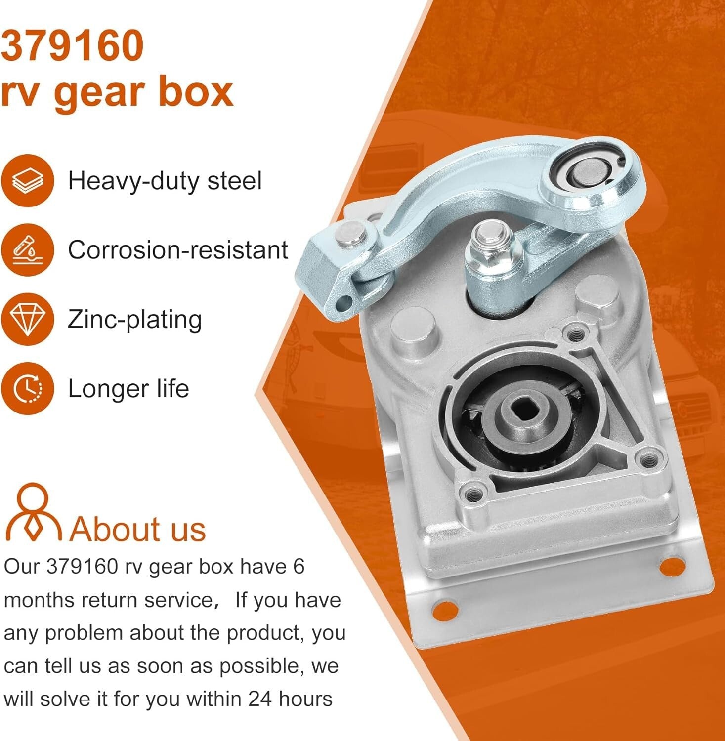 Kwikee Electric Step Replacement Gear Box for 22-40 Series (Part 1101425)