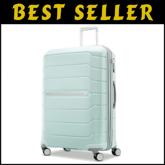 Lightweight Mint Green Luggage - 28-Inch Hardside with TSA Lock & Spinner Wheels