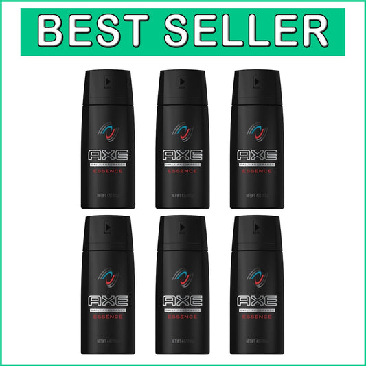 6-Pack of Essence Dark Temptation Body Spray - 4 oz Men’s Long-Lasting Fragrance