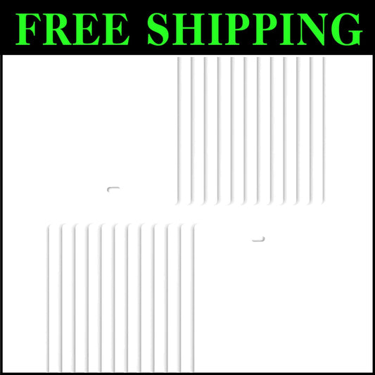 Durable 24-Pack Vinyl Vertical Blind Slats - 82.5" x 3.5" for Large Windows