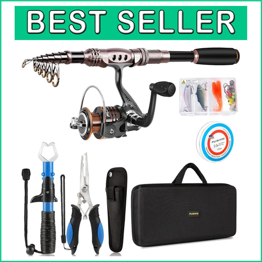 Complete 1.8m Fishing Pole and Reel Set - Durable Carbon Fiber and Accessories