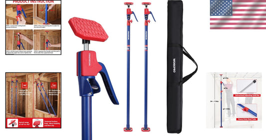 Heavy Duty 3rd Hand Support System with Rotating Head - Adjustable 54-114"