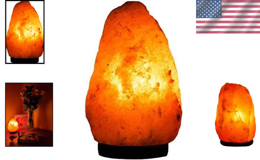 Versatile Himalayan Salt Rock Lamp with Adjustable Dimming - Perfect Gift Choice