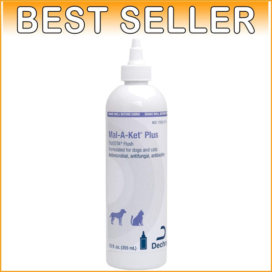Safe Plus TrizEDTA Ear & Skin Flush for Dogs & Cats - Made in the USA, 12 oz