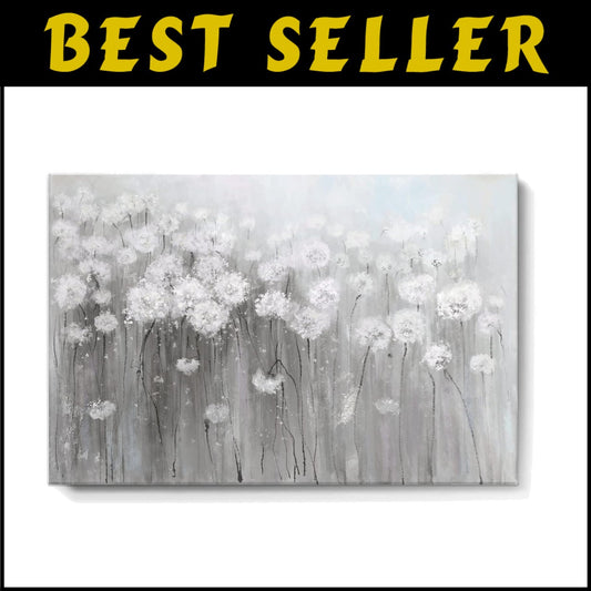 Chic 16x24 Flower Artwork - Versatile Canvas for Living Room & Bedroom