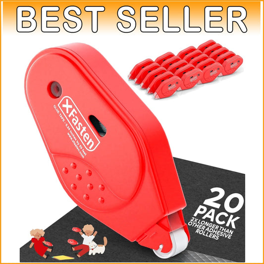 Clear Double Sided Tape Roller - 20 Pack of 59ft Rolls for Safe Scrapbooking