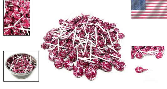 100 Count Red Raspberry Tootsie Pops Candy - Perfect for Goodie Bags & Sharing