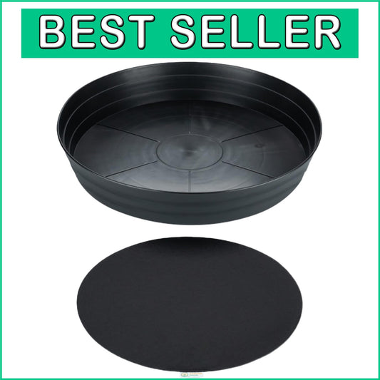 Stylish & Functional 25-Inch Plant Water Catcher - Ideal for Large Potted Plants
