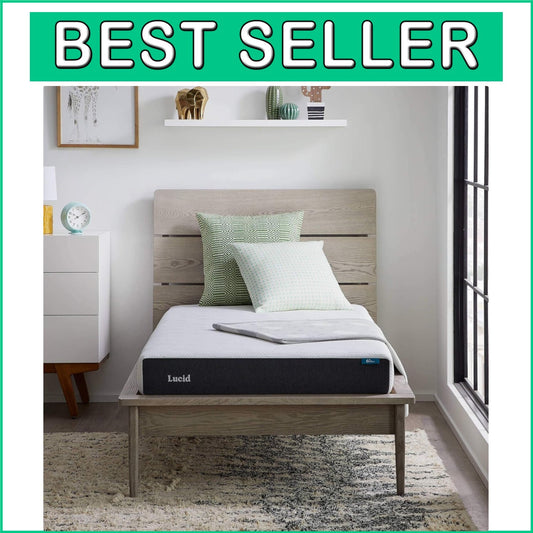 6-Inch Firm Gel Memory Foam Mattress - Breathable with Bamboo Charcoal Infusion