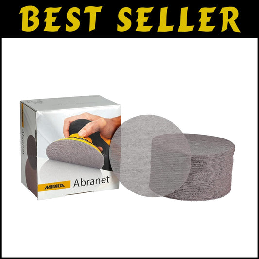 Durable 50 Pack Abranet Sanding Discs – Grit 80, Perfect for All Sanding Needs