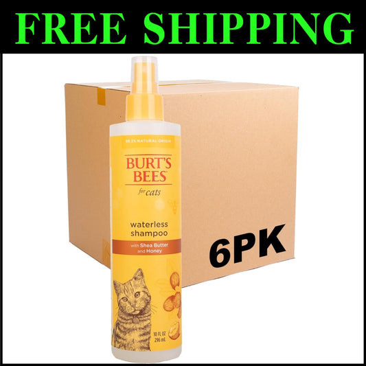 Cruelty-Free 6pk Waterless Cat Grooming Spray - Nourishing with Shea Butter