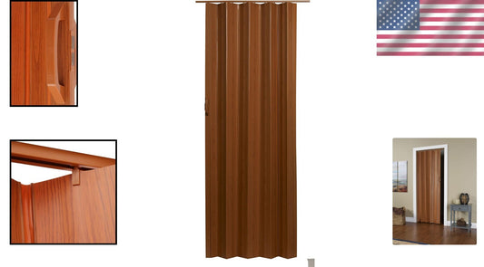 Functional and Attractive Via Accordion Door, 24-36 x 80 Inches - Easy Assembly