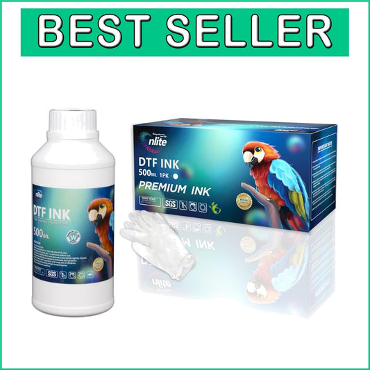 500ml DTF White Ink - Exceptional Fluency and Vibrant Prints for Custom Apparel