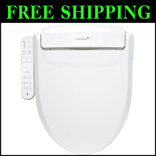 Elongated Smart Bidet Toilet Seat with Heated Comfort & Adjustable Wash Controls