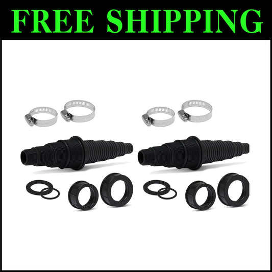 Fish Safe Universal Pond Fittings - Barbed Design for Secure Connections