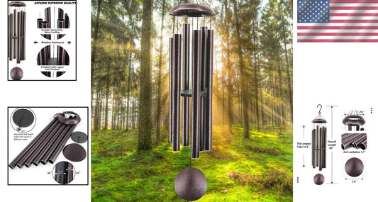 Elegant 60 Inch Bronze Wind Chimes – Perfect Gift for Any Special Occasion