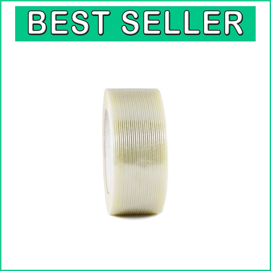 Extra Strong 60yds Fiberglass Reinforced Strapping Tape - 2in Wide, 12 Pack