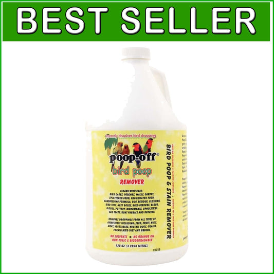 128-Ounce Bird Droppings Gel - Ultimate Cleaner for Upholstery & Carpets