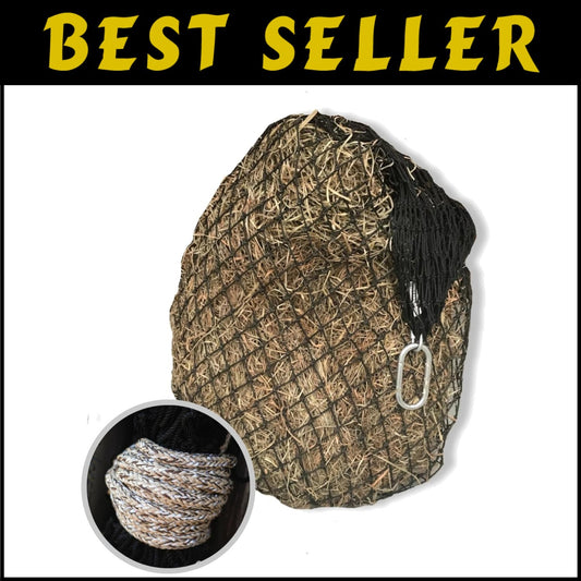Portable Slow Feed Hay Bag Feeder for Horses – Easy-Fill & Convenient for Travel
