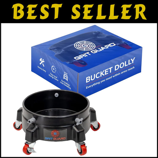 Heavy-Duty Bucket Dolly with Wheels for Effortless Cleaning – 250 lbs Capacity