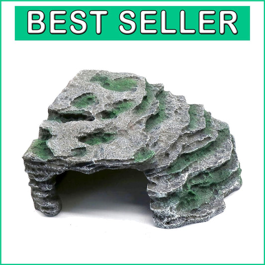 Multi-Purpose Reptile Basking Hideout - Large Rock Formation for Bearded Dragons