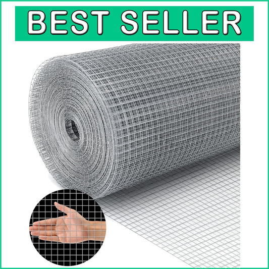 Customizable 1/2" Galvanized Mesh Wire - Secure Fencing for Gardens and Pets