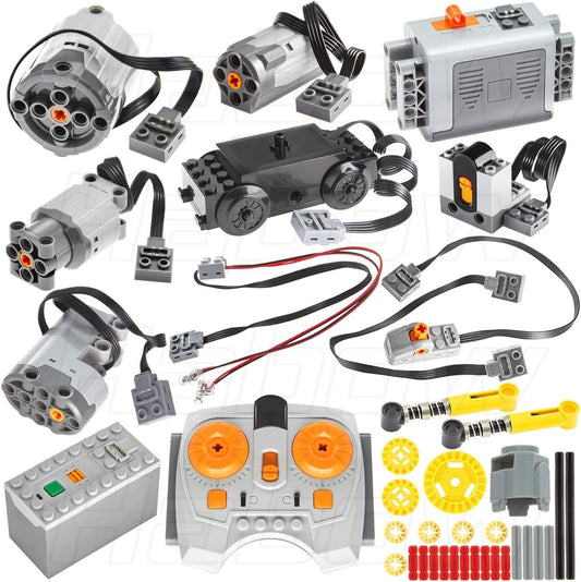 Comprehensive LEGO Technic Motor Set with Remote Control for Creative Builds