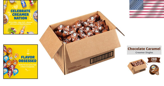 Chocolate Caramel Creamer Pods by HERSHEY'S - 288 Singles for Flavor on the Go